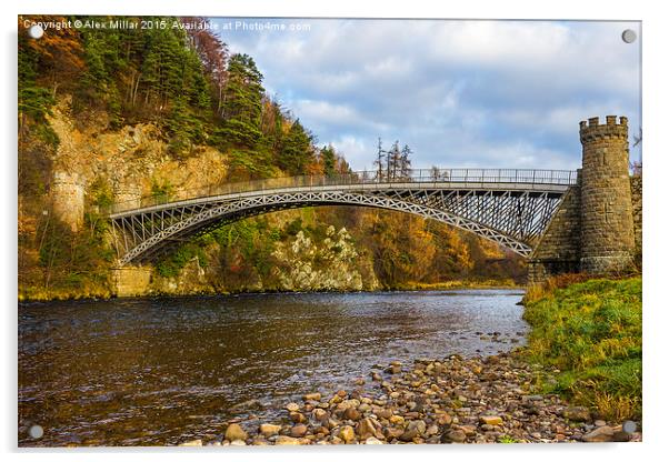 Craigellachie Bridge Acrylic by Alex Millar