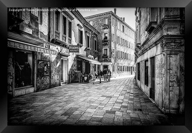  Streets of Venice Framed Print by Traven Milovich