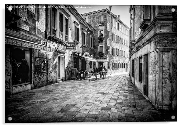  Streets of Venice Acrylic by Traven Milovich