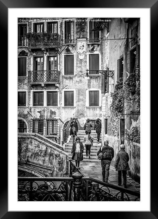  Streets of Venice Framed Mounted Print by Traven Milovich