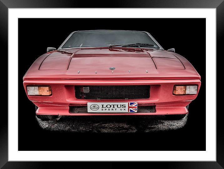 A Classic Lotus Elite Framed Mounted Print by Dave Hudspeth Landscape Photography