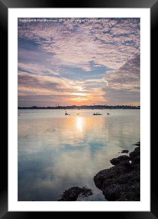  Holes Bay, Poole Harbour Framed Mounted Print by Phil Wareham