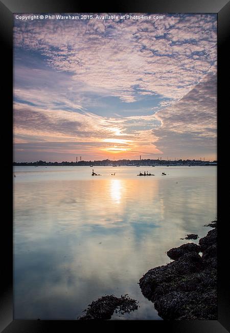  Holes Bay, Poole Harbour Framed Print by Phil Wareham