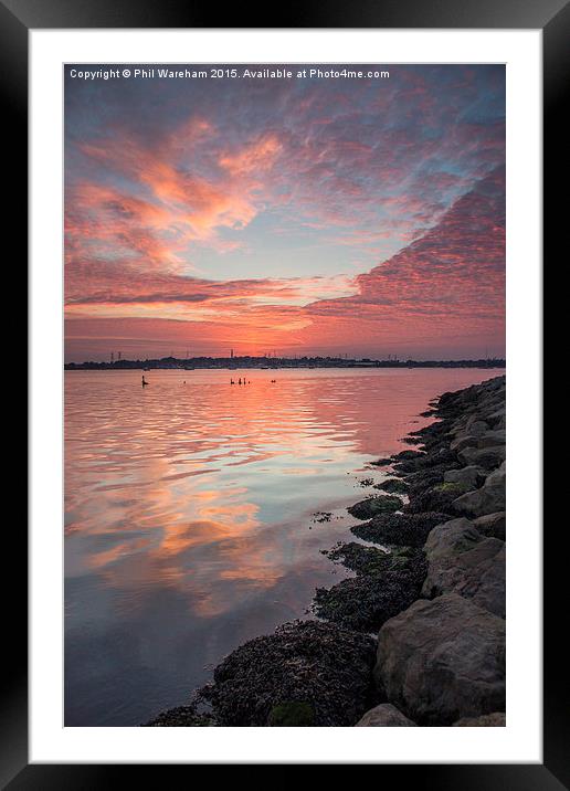  After the sun went down Framed Mounted Print by Phil Wareham