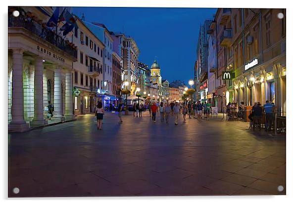  RIJEKA KORZO Acrylic by radoslav rundic