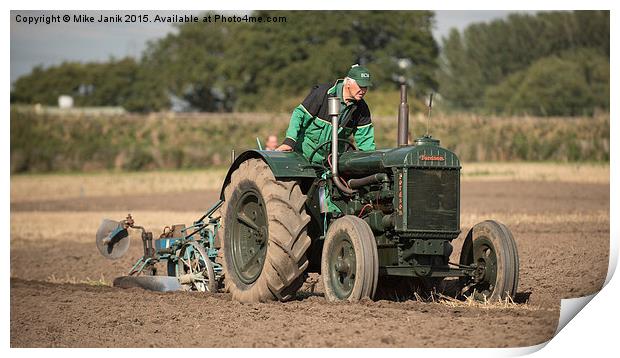 Cheshire Ploughing Match 2015 Print by Mike Janik