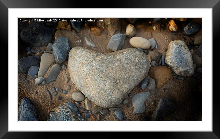  Heart Framed Mounted Print by Mike Janik