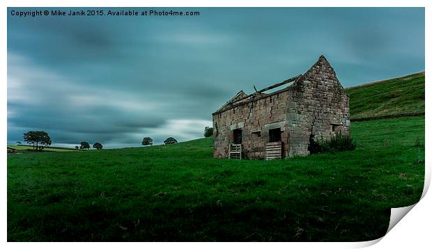 Old Barn Print by Mike Janik