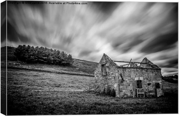  Old Stone Barn Canvas Print by Mike Janik