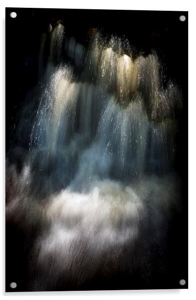  Sparkling waterfall abstract Acrylic by Andrew Kearton