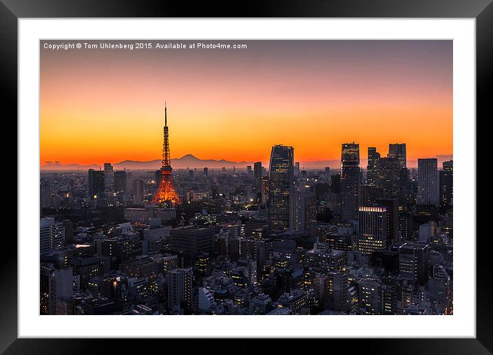 TOKYO 01 Framed Mounted Print by Tom Uhlenberg