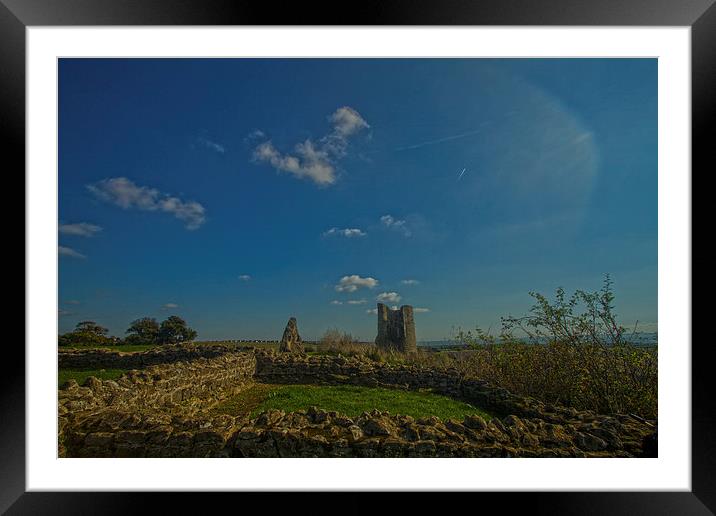 Hadleigh Castle Framed Mounted Print by David French