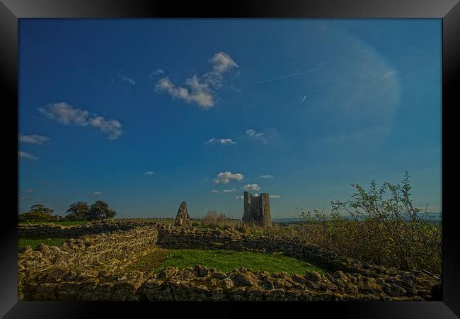 Hadleigh Castle Framed Print by David French