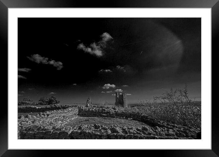 Hadleigh Castle Essex Framed Mounted Print by David French