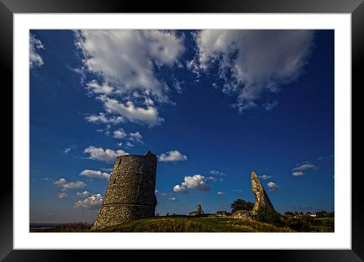 Hadleigh Castle Essex Framed Mounted Print by David French