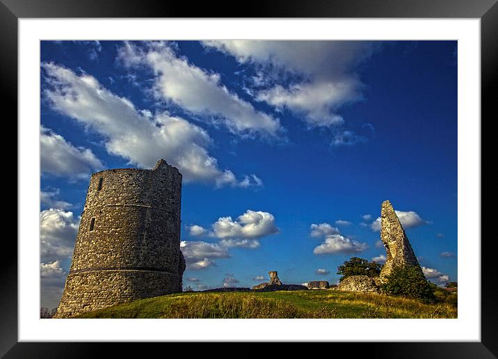 Hadleigh Castle Essex Framed Mounted Print by David French
