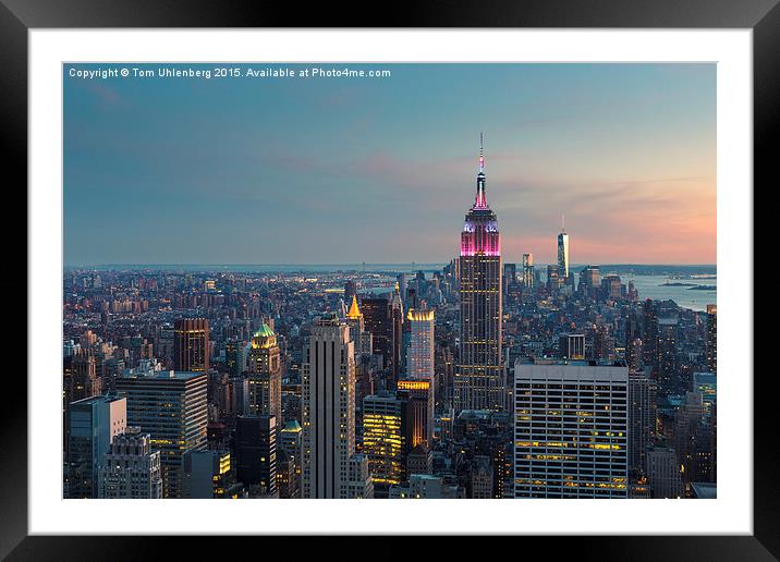 NEW YORK CITY 10 Framed Mounted Print by Tom Uhlenberg