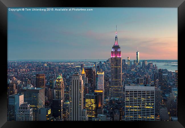 NEW YORK CITY 10 Framed Print by Tom Uhlenberg