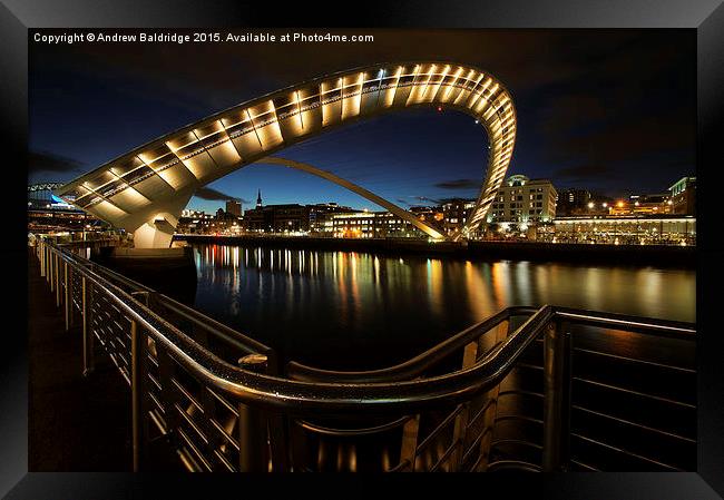  Tyne Tilt Framed Print by Andrew Baldridge