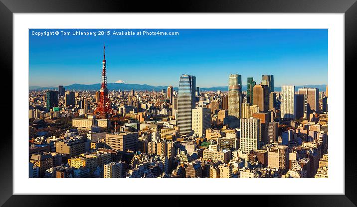 TOKYO 12 Framed Mounted Print by Tom Uhlenberg
