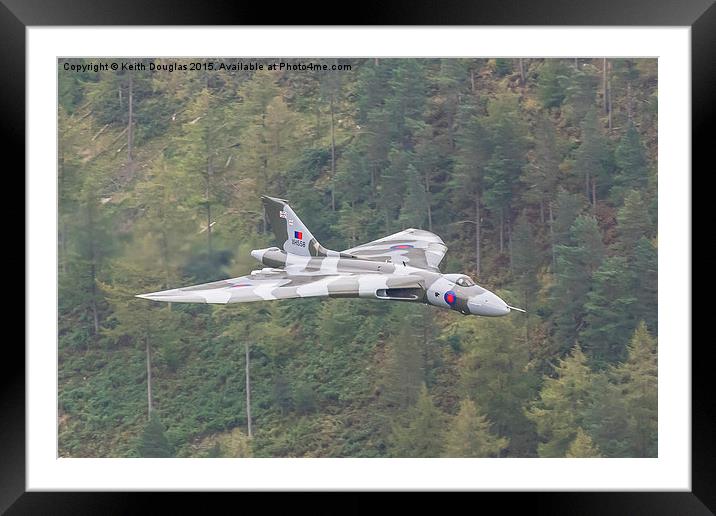 Vulcan Bomber Framed Mounted Print by Keith Douglas