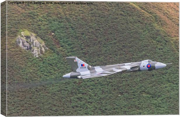  Vulcan on a mission Canvas Print by Keith Douglas