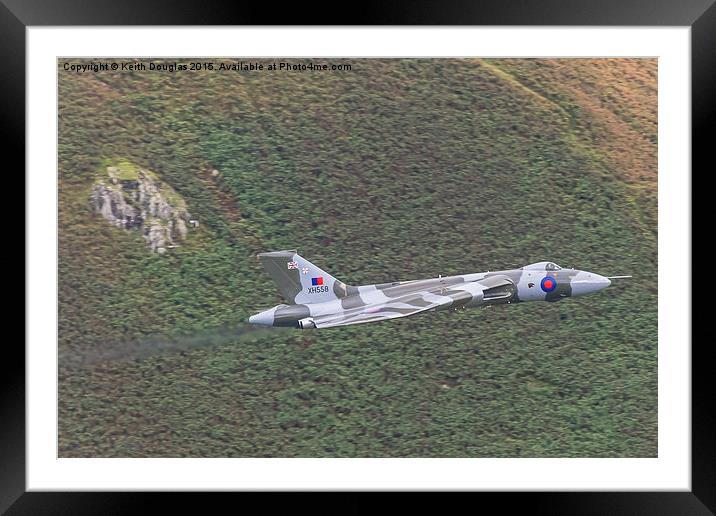  Vulcan on a mission Framed Mounted Print by Keith Douglas