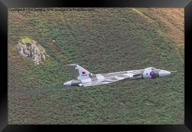  Vulcan on a mission Framed Print by Keith Douglas