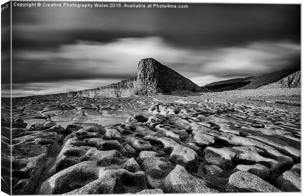 Nash Point on the Glamorgan Heritage Coast Canvas Print by Creative Photography Wales