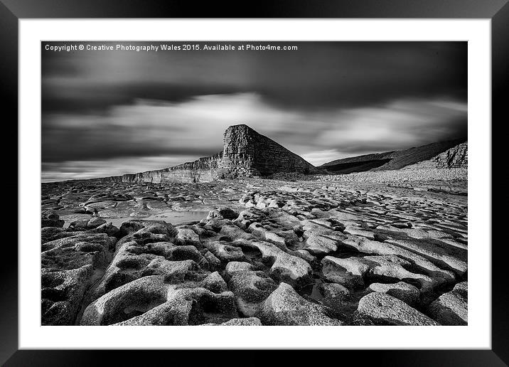 Nash Point on the Glamorgan Heritage Coast Framed Mounted Print by Creative Photography Wales