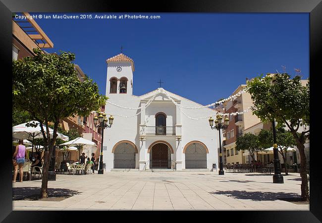  A local Spanish Church in Rincon de la Victoria Framed Print by Ian MacQueen