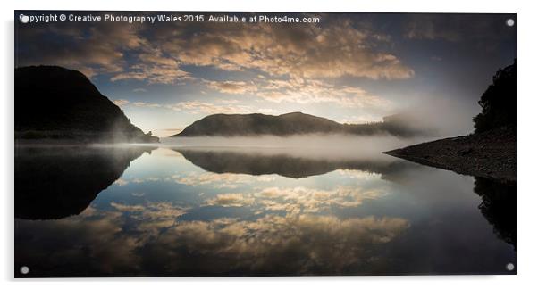 Caban Coch Reservoir in the Elan Valley at Dawn Acrylic by Creative Photography Wales