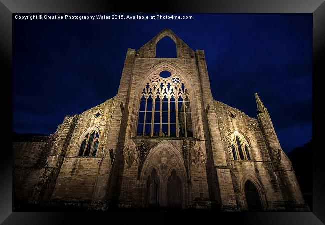 Tintern Abbey in the Welsh Borders Framed Print by Creative Photography Wales