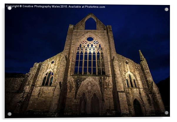 Tintern Abbey in the Welsh Borders Acrylic by Creative Photography Wales