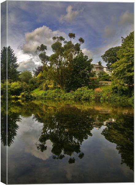 House by the Lake Canvas Print by Mike Gorton