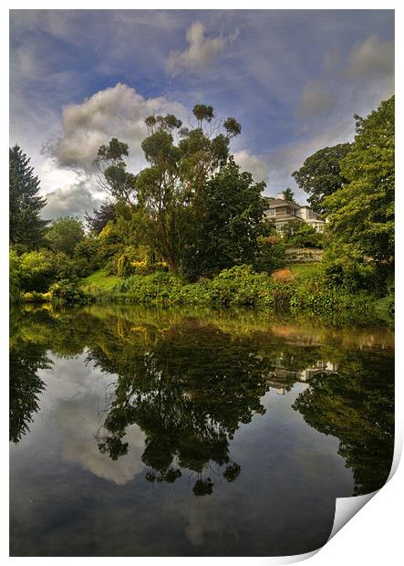 House by the Lake Print by Mike Gorton