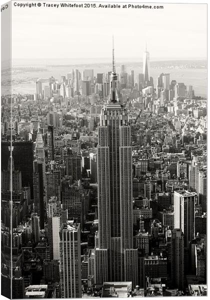 Empire State  Canvas Print by Tracey Whitefoot