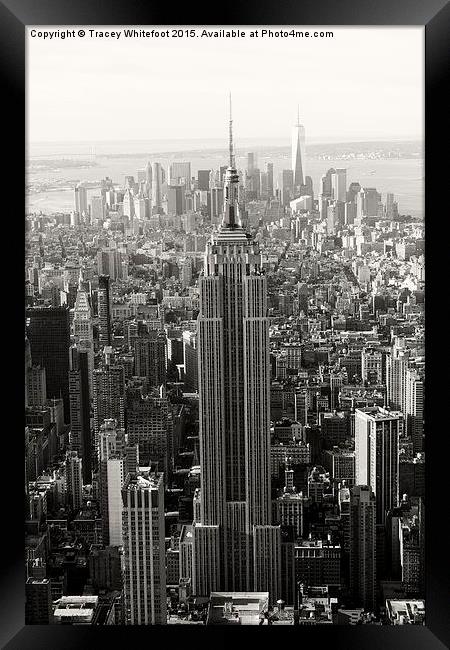 Empire State  Framed Print by Tracey Whitefoot