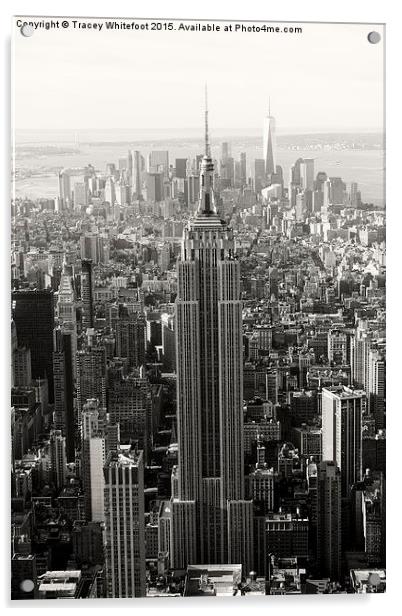 Empire State  Acrylic by Tracey Whitefoot