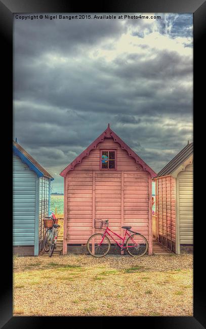  Beach Huts at Mersea Island Framed Print by Nigel Bangert
