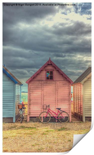  Beach Huts at Mersea Island Print by Nigel Bangert