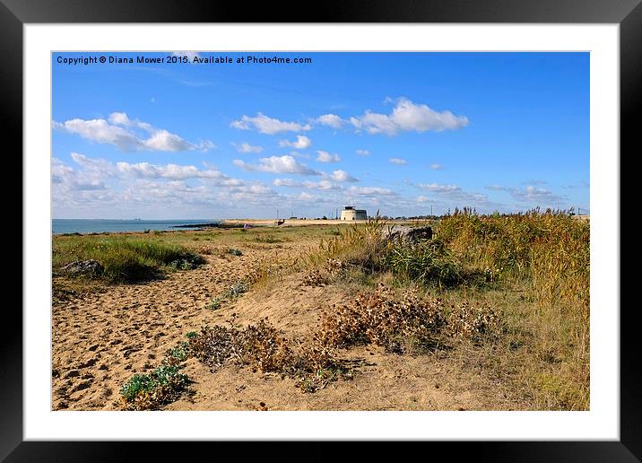  Jaywick Essex Framed Mounted Print by Diana Mower