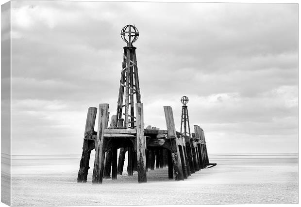  The Old Pier Canvas Print by David McCulloch