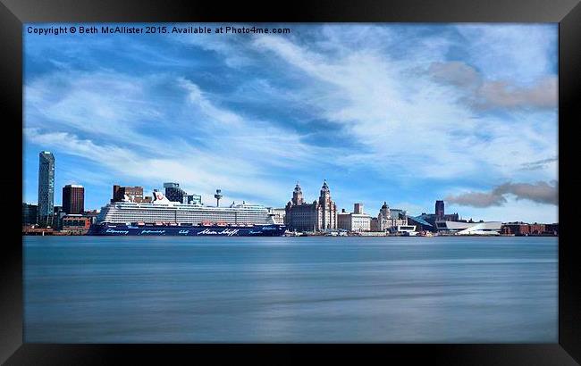 Liverpool in the sun Framed Print by Beth McAllister