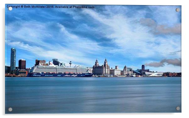 Liverpool in the sun Acrylic by Beth McAllister