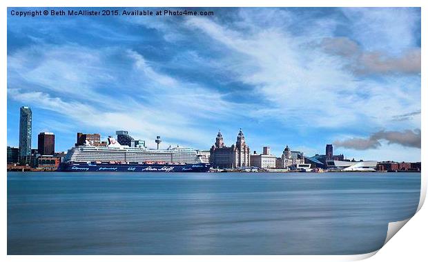Liverpool in the sun Print by Beth McAllister