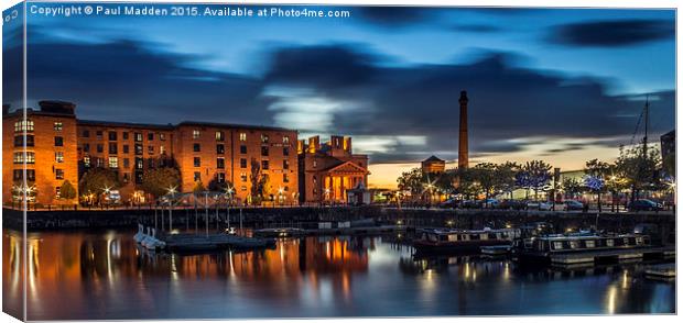 Salthouse Dock - Liverpool Canvas Print by Paul Madden