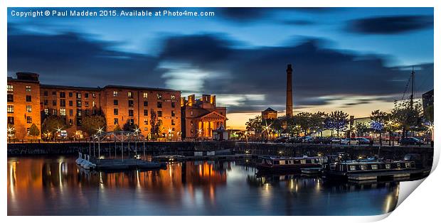 Salthouse Dock - Liverpool Print by Paul Madden