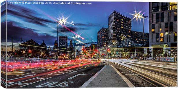 Liverpool Street Lights Canvas Print by Paul Madden