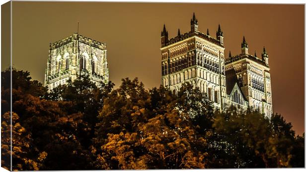 Durham Cathedral by Night Canvas Print by Naylor's Photography
